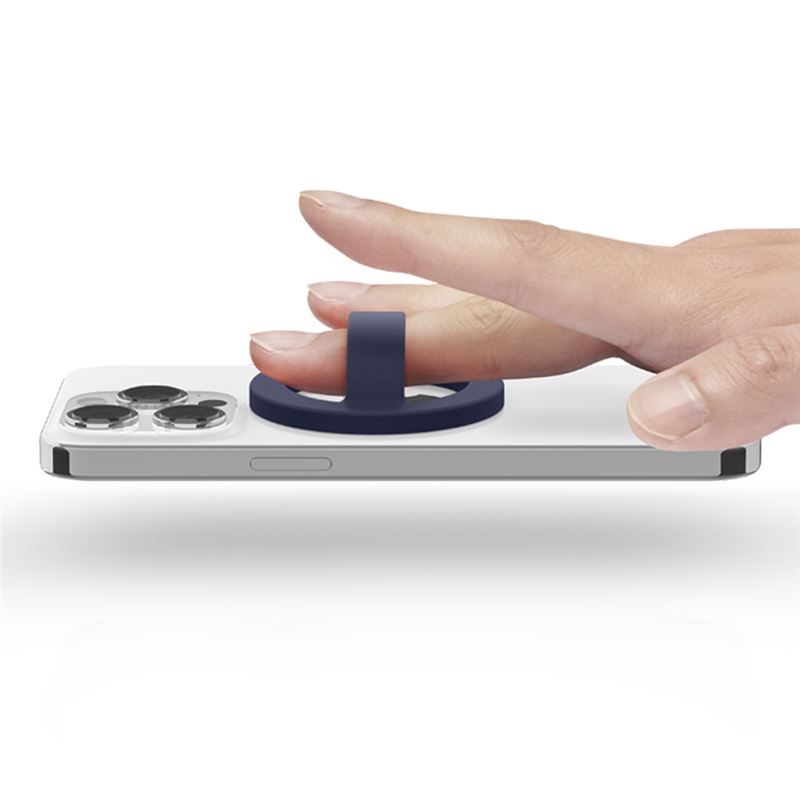 Suport universal pentru telefon Caseology Nano Pop, Compatibil MagSafe, Rotire 360 grade, Bleumarin (Suporturi Auto și Birou, AFA07059) by www.silkase.ro